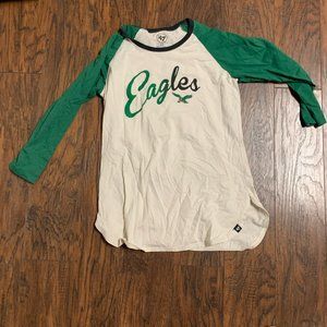 Medium Women's 3/4 Length Philadelphia Eagles Shirt